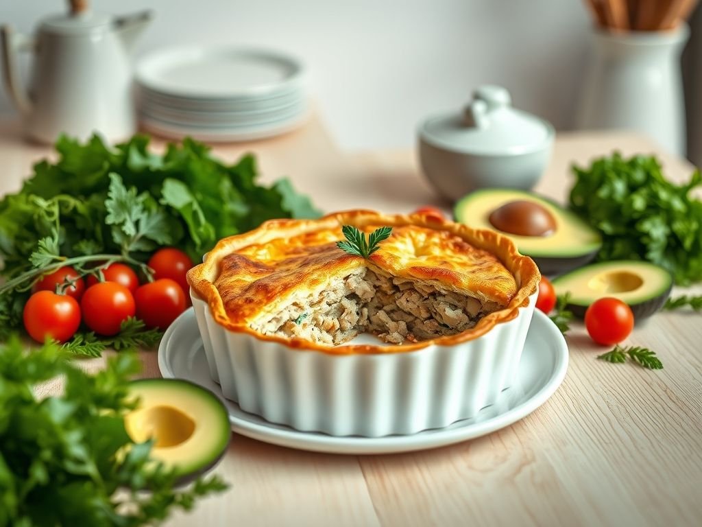 Torta de atum low carb