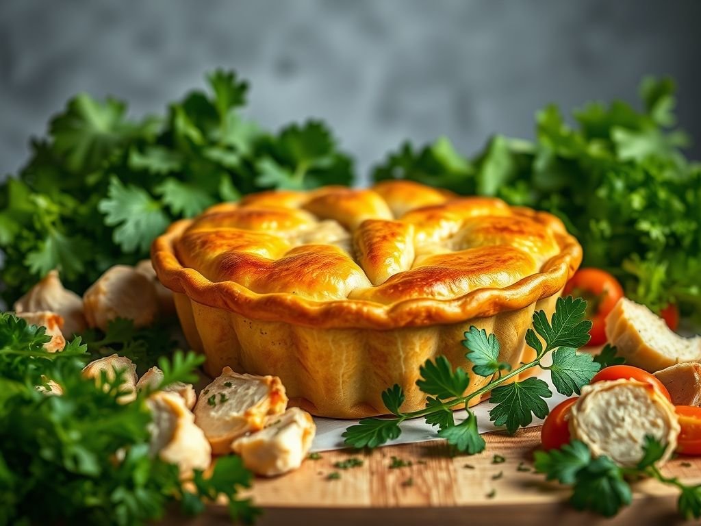 Torta de frango fit low carb