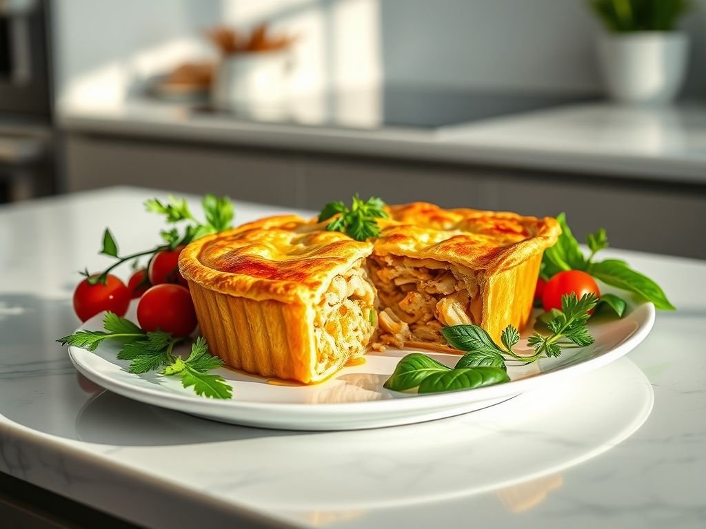 Torta de frango low carb sem farinha