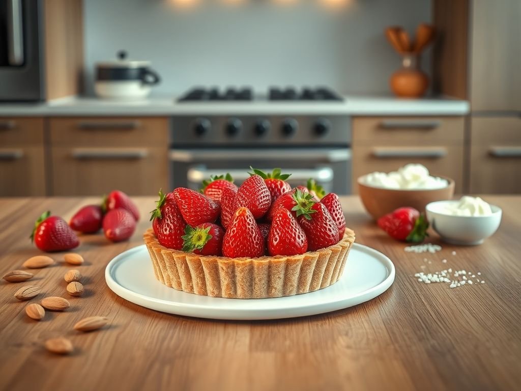 Torta de morango low carb