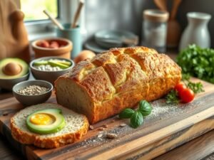 Pão Low Carb de Micro-ondas Energético