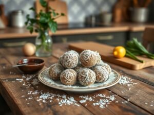 Bombom de Coco Energético Low Carb