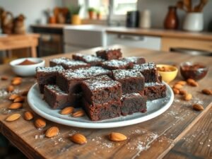 Brownie Energizante de Cacau e Farinha de Amêndoas